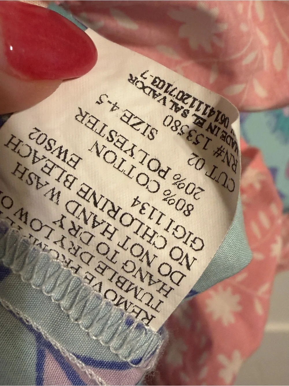 Eleanor Rose Girls Size 4-5 Floral Bird Ruffle Boutique Dress Blue Pink